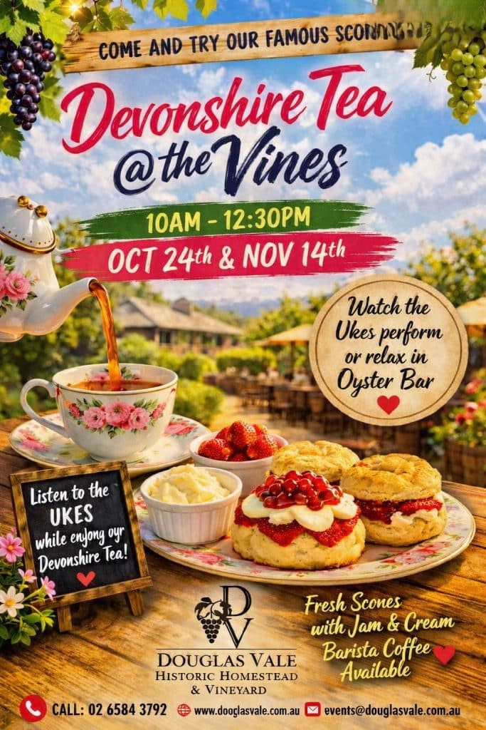 Devonshire Tea @ The Vines next on